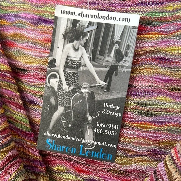 SHARON LONDON Designer Midi Dress Marled Pink and Purple - Picture 2 of 9